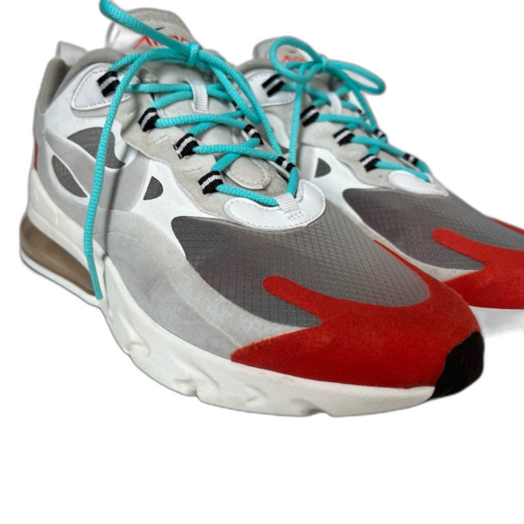 Nike Air Max 270 React Light Beige Chalk Unisex Athletic Shoe Men 8.5/Women 10 - Picture 2 of 15